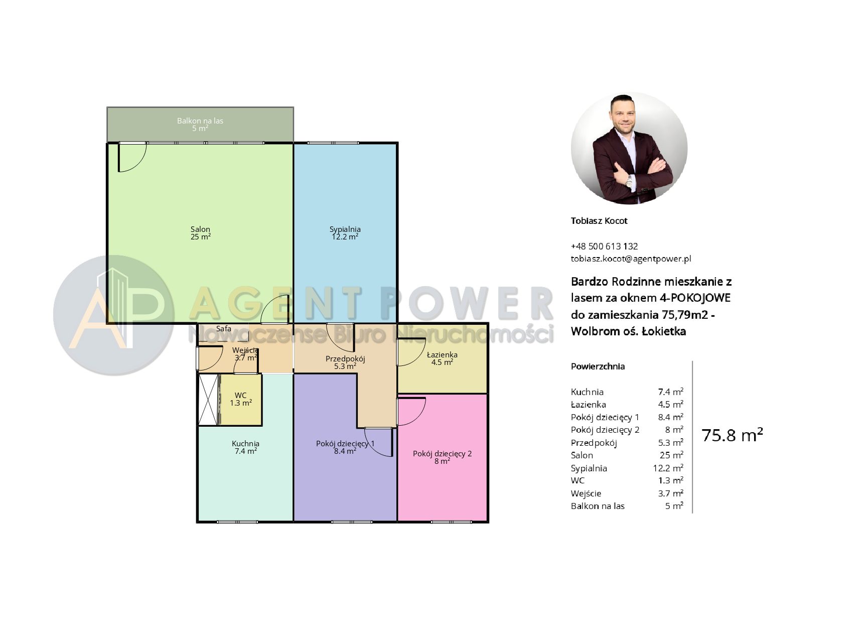 🌲Las za oknem Mieszkanie Wolbrom os. Łokietka | 4 pokoje 76 m2 | AGENT POWER #realestate #viralvideo - zdjęcie 5